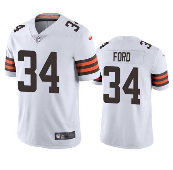 Men & Women & Youth Cleveland Browns #34 Jerome Ford White Vapor Limited Jersey,We sell and wholesale Men & Women & Youth Cleveland Browns #34 Jerome Ford White Vapor Limited Jersey on line form chian!